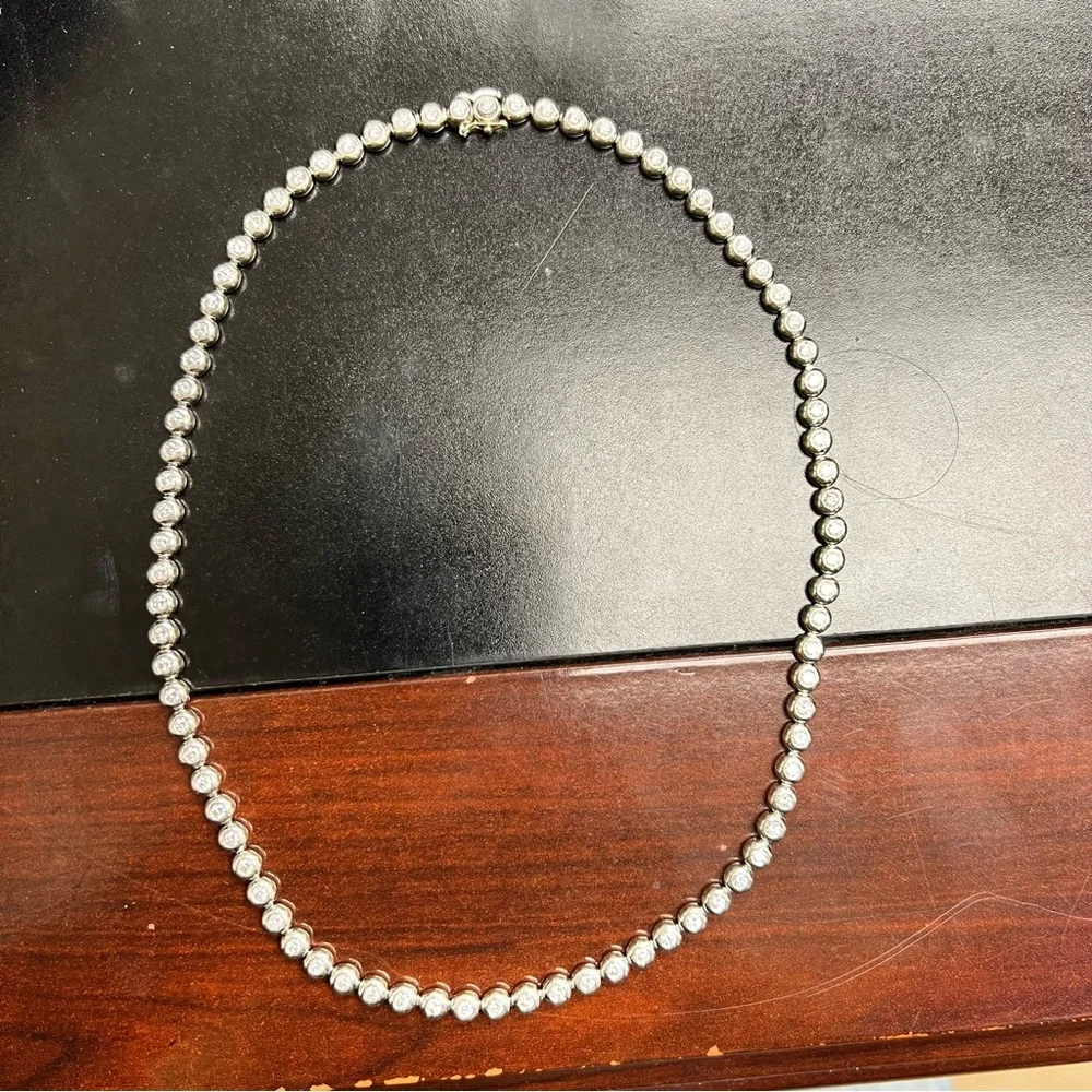 Tiffany & Co. Diamond Necklace in Platinum, '5.50 CTW' - Picture 4 of 11